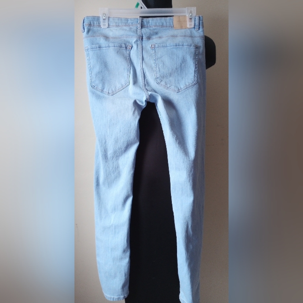 Zara Women's Sky Blue Skinny Jeans Sz 2-4 - Picture 4 of 5